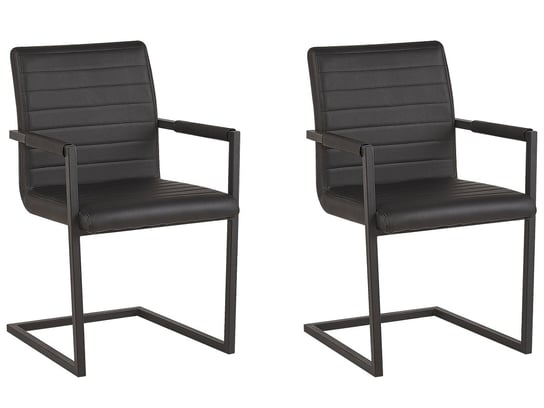 Zestaw krzeseł BELIANI Buford, czarny, 87x52x54 cm, 2 szt. Beliani