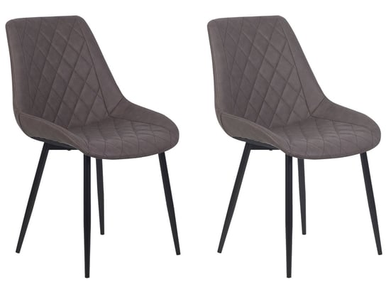 Zestaw krzeseł BELIANI Maribel, ciemnobrązowo-czarny, 84x51x59 cm, 2 szt. Beliani