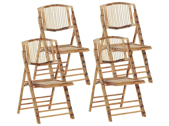 Zestaw krzeseł BELIANIA Trentor, brązowy, 90x46x53 cm, 4 szt. Beliani