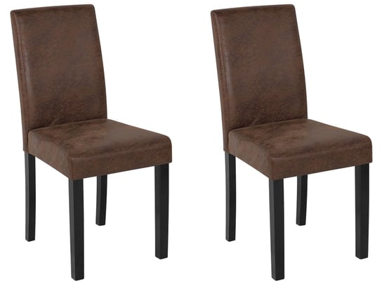Zestaw krzeseł do jadalni BELIANI Broadway, brązowy, 92,5x44x46 cm, 2 szt. Beliani