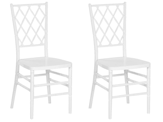 Zestaw krzeseł do jadalni BELIANI Clarion, biały, 92x40x40 cm, 2 szt. Beliani