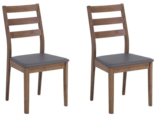 Zestaw krzeseł do jadalni BELIANI Modesto, brązowo-szary, 90x48x40 cm, 2 szt. Beliani