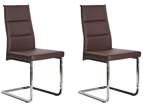 Zestaw krzeseł do jadalni, BELIANI Rockford, ciemnobrązowe, 96x44x57 cm, 2 szt. Beliani