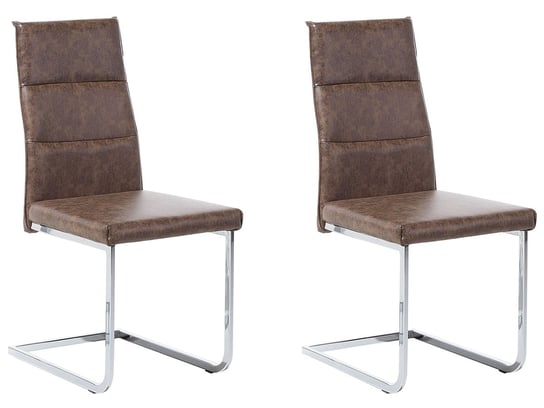 Zestaw krzeseł do jadalni, BELIANI Rockford, jasnobrązowy, 96x44x57 cm, 2 szt. Beliani
