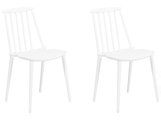Zestaw krzeseł do jadalni BELIANI Ventnor, biały, 83x49x41 cm, 2 szt. Beliani