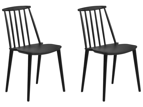 Zestaw krzeseł do jadalni BELIANI Ventnor, czarny, 83x49x41 cm, 2 szt. Beliani
