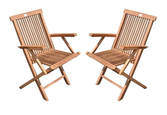 Zestaw krzeseł drewnianych, brązowe, 2 szt. TwójPasaż
