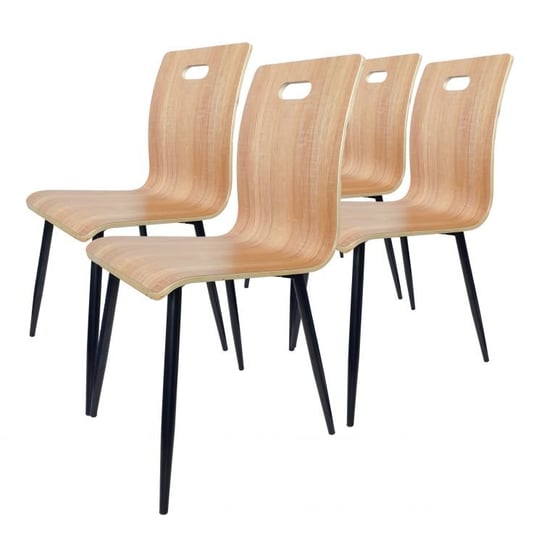 Zestaw krzeseł konferencyjnych MODERNHOME, brązowe, 4 szt. ModernHome