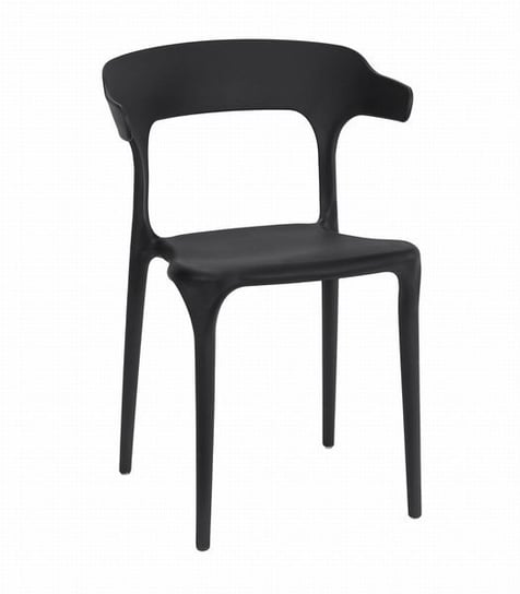 Zestaw krzeseł MUFART MALM, czarne, 74,5x49,5x49,5 cm MUFART