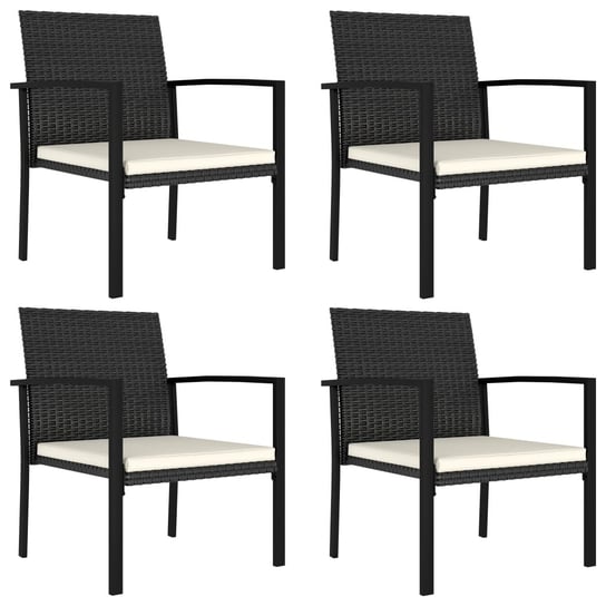 Zestaw krzeseł ogrodowych, czarne, 53x58,5x83 cm, Inna marka