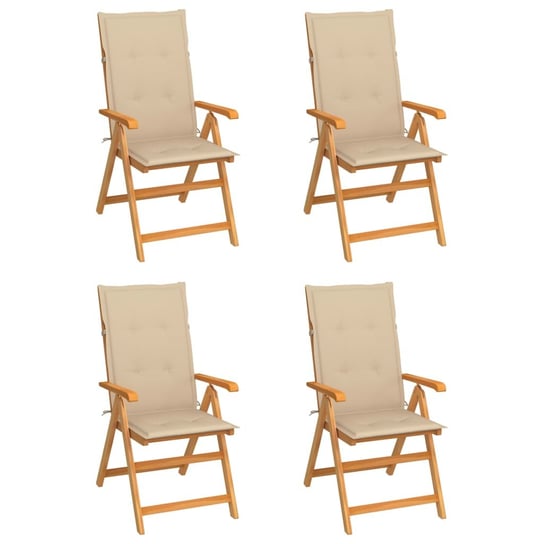 Zestaw krzeseł ogrodowych drewnianych, 57x71,5x109 Inna marka