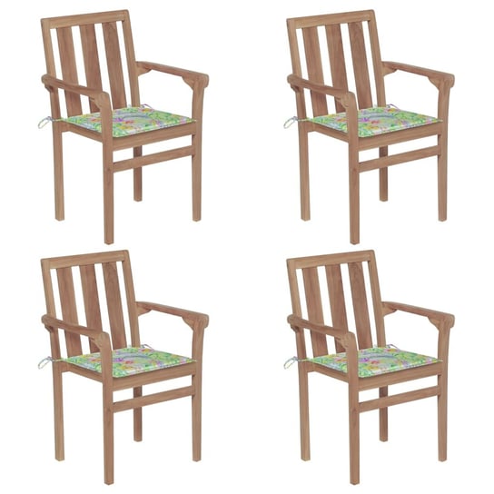 Zestaw krzeseł ogrodowych drewnianych tekowych 58x Inna marka