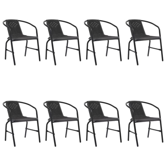 Zestaw krzeseł ogrodowych rattanowych 62x55x74 cm, Inna marka