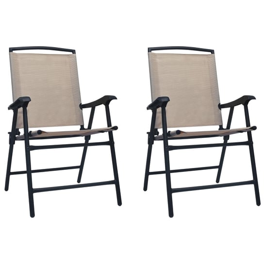 Zestaw krzeseł ogrodowych, textilene, stal, 62x59x Inna marka