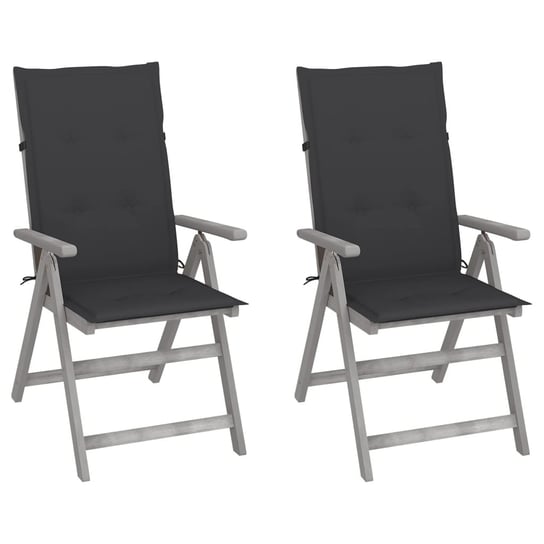 Zestaw krzeseł ogrodowych z poduszkami - drewno ak Inna marka