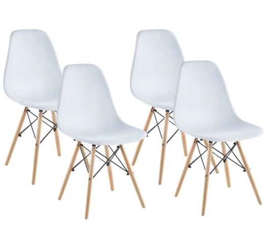 Zestaw krzeseł SASKA GARDEN Matera biały, 45,5x52,5x82 cm, 4 szt. Saska Garden