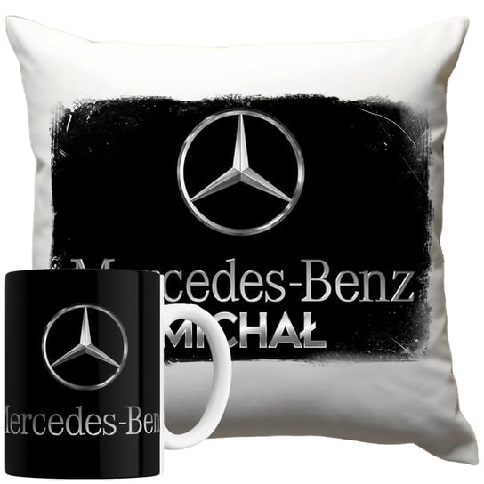 Zestaw Kubek Poduszka Mercedes Benz 330ml 40x40cm z Imieniem Na Prezent Inna marka