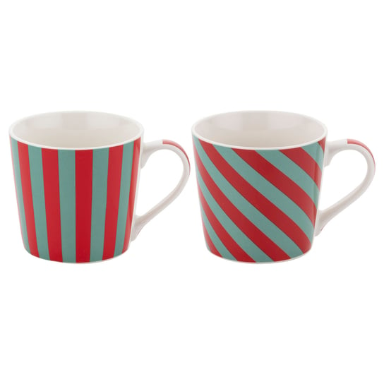 Zestaw kubków porcelanowych prezentowych Florina Scarlet Green 400 ml Florina zielony Florina