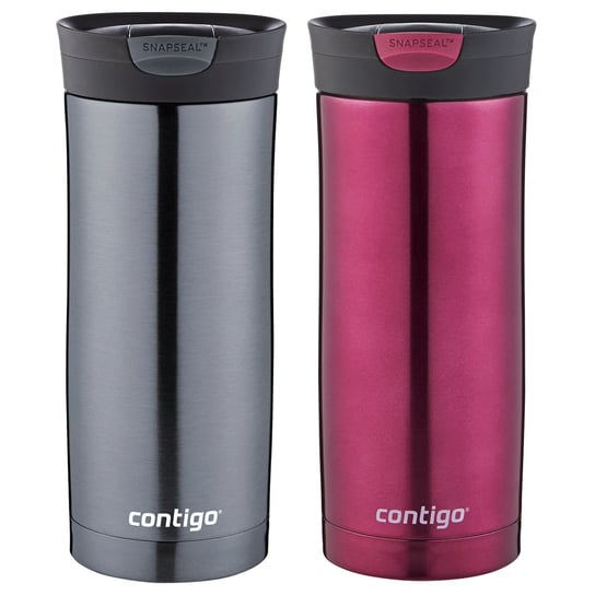 Zestaw Kubków Termicznych Contigo Huron 470Ml - Gunmetal + Vivacious Contigo