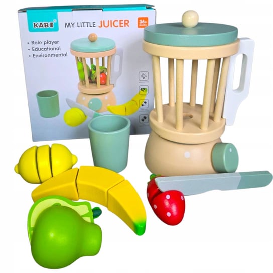 Zestaw kuchenny dla dzieci drewniany akcesoria do kuchni drewniany BLENDER Kabi