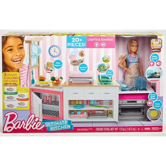Zestaw kuchenny lalka Barbie akcesoria GWY53 Mattel