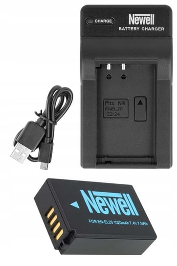 Zestaw Ładowarka Dc-Usb +Akumulator Newell En-El20 Newell