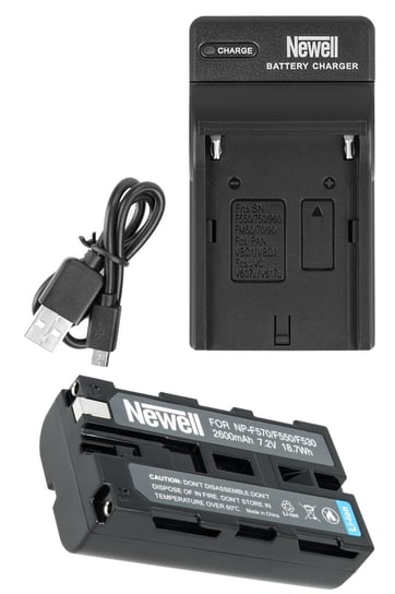 ZESTAW ŁADOWARKA DC-USB +AKUMULATOR NEWELL NP-F570 Newell