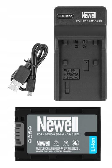 ZESTAW ŁADOWARKA DC-USB +AKUMULATOR NEWELL NP-FH+FV100 Newell