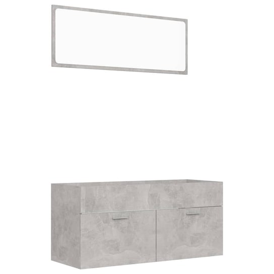 Zestaw łazienkowy Beton 2w1, 100x38,5x46 cm, szary Zakito Europe