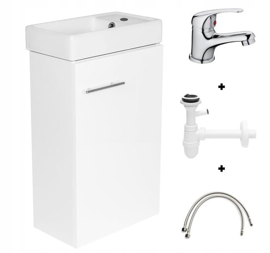 Zestaw łazienkowy szafka z umywalką 40 Small biały Deftrans/Onas