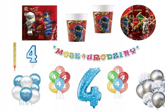 Zestaw Lego Ninjago 4 Urodziny Balony Inna marka