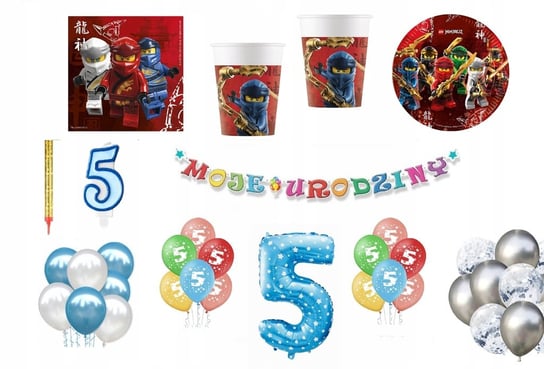 Zestaw Lego Ninjago 5 Urodziny Balony Inna marka