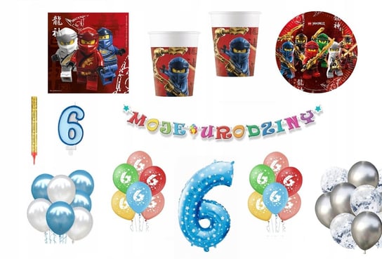 Zestaw Lego Ninjago 6 Urodziny Balony Inna marka