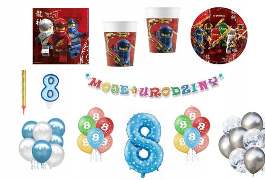 Zestaw Lego Ninjago 8 Urodziny Balony Inna marka