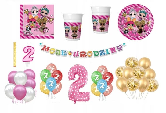 Zestaw LOL 2 Urodziny Balony Inna marka