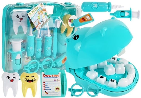 Zestaw Małego Lekarza Dentysty Hipopotam Terminarz Dentysta Lean Toys