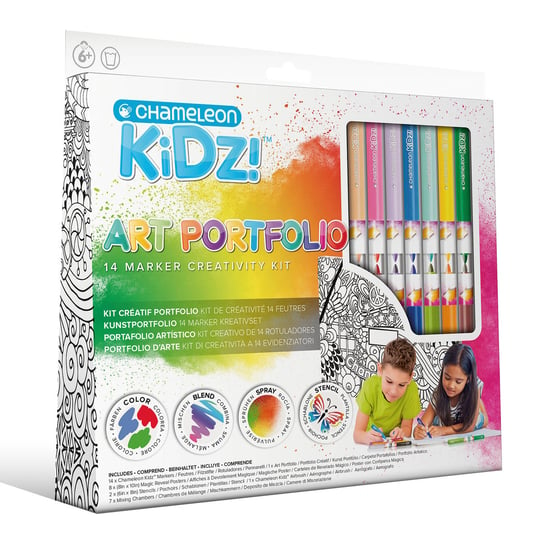 Zestaw markerów Chameleon Kidz Portfolio 14 Color Creativity Kit Chameleon Art Products