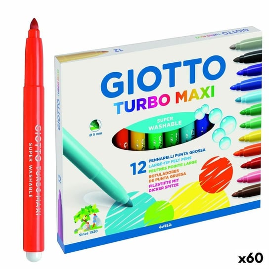 Zestaw markerów Giotto Turbo Maxi Wielokolorowy (60 Sztuk) Inna marka