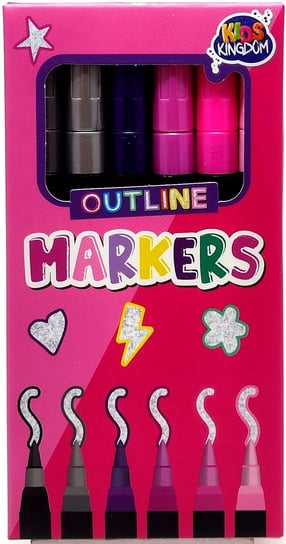Zestaw markerów konturowych. 6 kolorów Inny producent