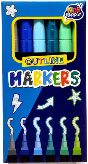 Zestaw markerów konturowych. 6 kolorów Inny producent