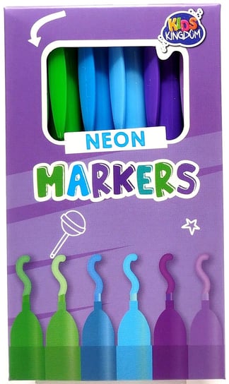 Zestaw markerów neonowych. 6 kolorów Inny producent