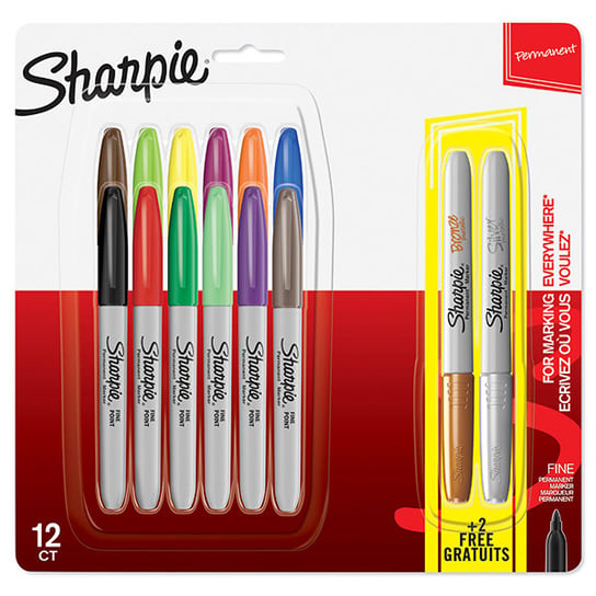Zestaw markerów Sharpie Fine, 12+ 2 sztuki Sharpie
