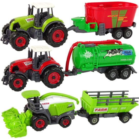 Zestaw Maszyn Rolniczych - Traktory, Kombajn i Przyczepy, Zabawki dla dzieci elektrostator