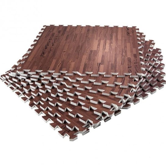 Zestaw mat ochronnych puzzle 8 sztuk 1,2 cm ciemne drewno Inna producent