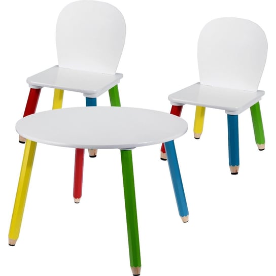 Zestaw mebelków dziecięcych, stół i 2 krzesła Home Styling Collection