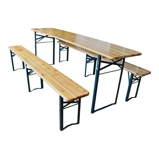 Zestaw Mebli drewnianych ewentowych komplet stół+ławka ogrodowe Inna marka