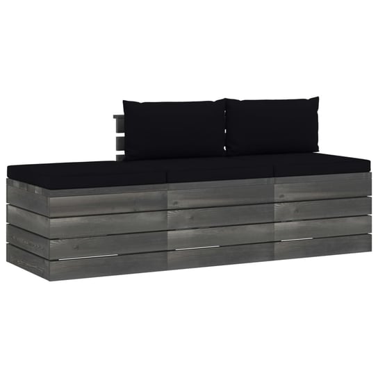 Zestaw mebli ogrodowych Paletowy Relax Black 60x65 Zakito Europe