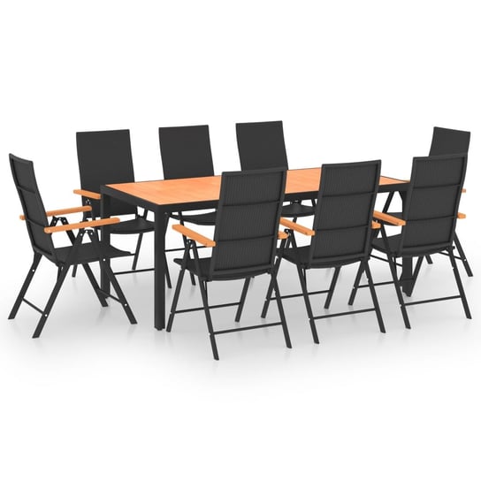 Zestaw mebli ogrodowych rattan PE 8 krzeseł+stół W Inna marka