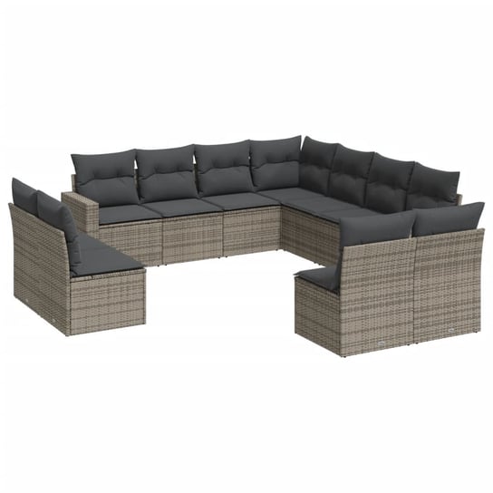 Zestaw mebli ogrodowych rattan PE szary 62x62x69cm Zakito Europe