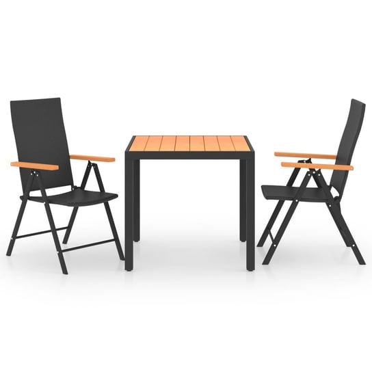 Zestaw mebli ogrodowych: Stół + 2 krzesła; Rattan Inna marka